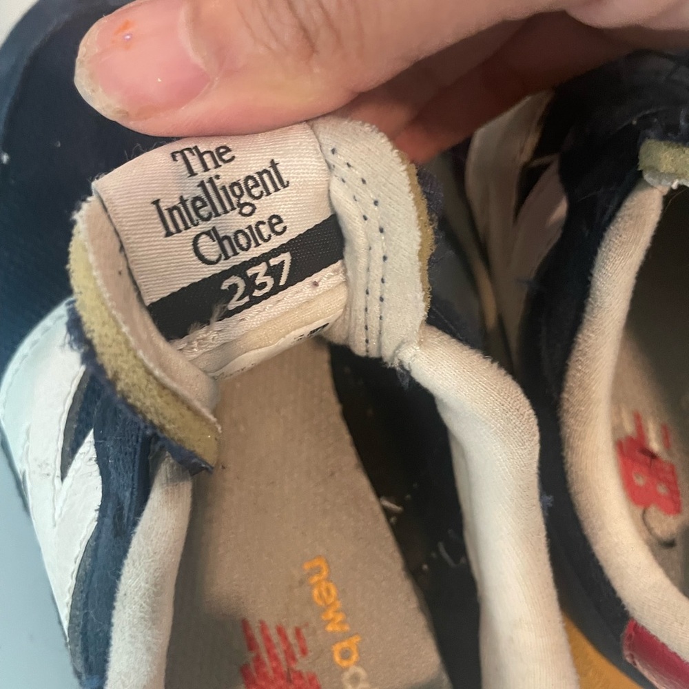 New Balance Blue and White Sneakers Classic Athletic Design